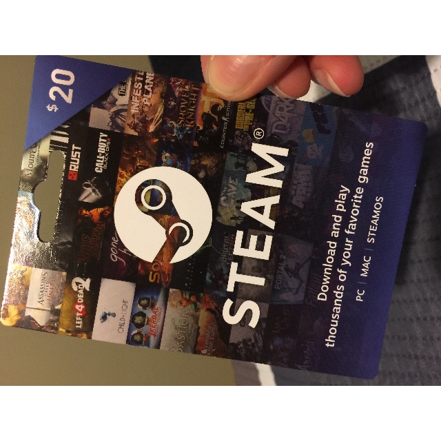 20 Steam Gift Card Pin Scratch Off Area Intact Steam Gift Cards