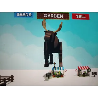 Huge moose grow a garden new pet
