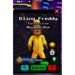 Bling freddy low serial exclusive five nights hunted fnaf 