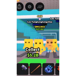 Gold Los tungtungtungcitos steal a brainrot 