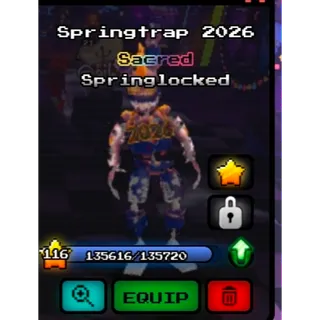 Springtrap 2026 five nights hunted roblox fnaf