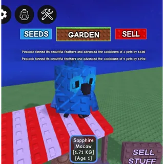 Sapphire macaw grow a garden 