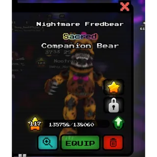 Nightmare with ability five nights hunted fnaf