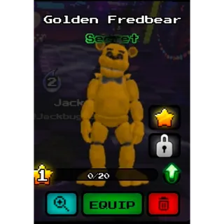 Golden fredbear five nights hunted fnaf roblox