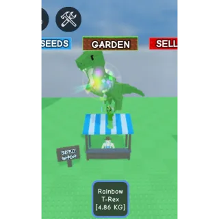 Rainbow trex T-rex grow a garden 