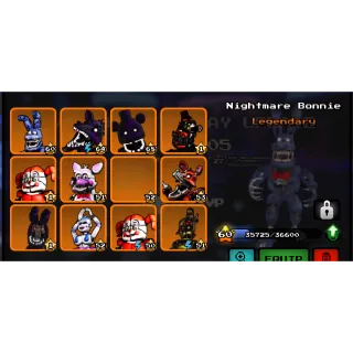 1 glitched legendary five nights hunted YOU CHOOSE WHICH ONE