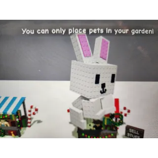 Huge bunny grow a garden