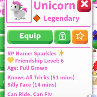 fly n ride unicorn