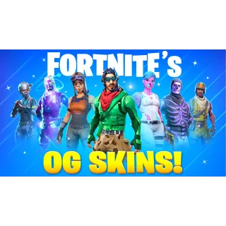 【 250-500 RANDOM TOP SKINS 】CAN GET: Black Knight + Renegade Raider + OG Skull Trooper + OG Ghoul Trooper + Travis Scott 