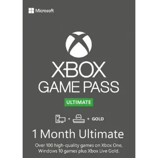 Xbox Game Pass Ultimate – 1 Month TRIAL Subscription (Xbox/Windows)  Non-stackable Key UNITED STATES