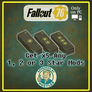 x5 Any 1, 2 or 3 stars mods