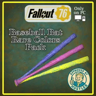 Collectable Baseball bats with rare colors pack