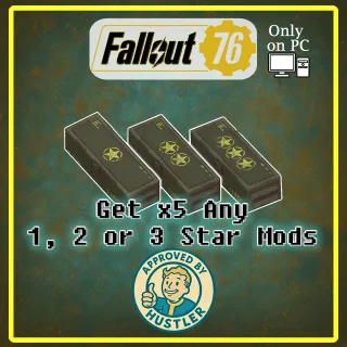 x5 Any 1, 2 or 3 stars mods