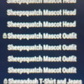 Sheepsquatch mascot