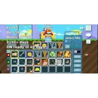 MERCY ACCOUNT DR TITLE + FOCUS EYE + RINGS  growtopia account
