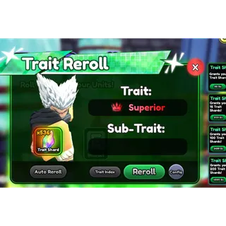 Anime squadron Superior Garou 0.1% superior trait Account CHEAPEST PRICE