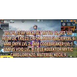 M416 GLACIER NICE PUBG MOBILE ACCOUNT