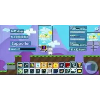 1000 HOURS LEGACY ACCOUNT growtopia