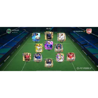 ACCOUNT  FC MOBILE  TOP GER 130 ALL 127 (EMBLEM GIVE GEAR 130) ! 