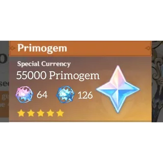 Account 55000 primogem IF 64 AF 126 AMERICA Genshin Impact