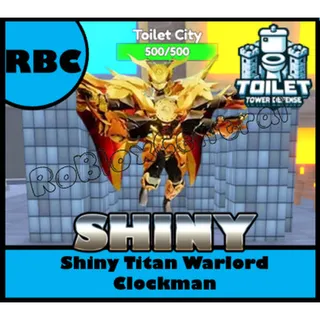 SHINY🔥Titan Warlord Man🔥 🟢BEST PRICE🟢 Roblox Toilet Tower Defense