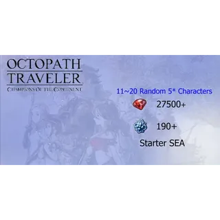 Reroll Account Octopath Traveler CotC [SEA]#2 OCTOPATH TRAVELER: CotC