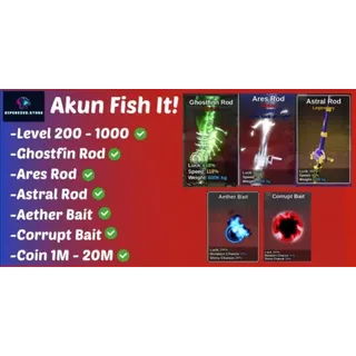 FISH IT! GHOSTFIN ROD + ARES ROD + ASTRAL ROD | AETHER BAIT + CORRUPT BAIT Fish It!