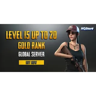 PUBG Mobile Account Level 15-20 | Gold Rank | Global - PUBG