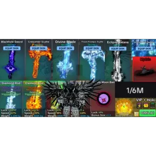 FISH IT GG DIAMOND ROD 6 LIMITED SECRET SKIN| ENCHANT PERFECTION| AVATAR WITH ROBUX| BONUS VIP+114M COIN+ SECRET FISH Fish It!