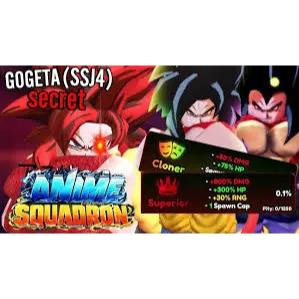 Anime Squadron Guarantee Gogeta SSJ4 (complete all missions 0/5) grinding service l I DONT NEED ACESS YOUR ACCOUNT.