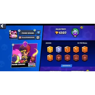 Account Brawl Stars High Trophy Spek Gagah