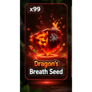 1x DRAGON's BREATH SEED GROW A GARDEN 2 GAG 2 