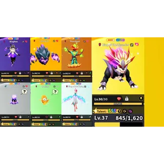 Evomon | 7 Shiny Prismatic | King Of The Thunder - King Of The Flying - Account