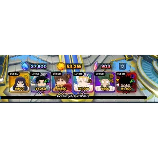 903 Traits + Megumi (0.1%) + Yuta (0.1%) Account META top 3 in tournament anime expedition
