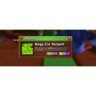 Mega Rainbow Ice Serpent SUPER RARE!!