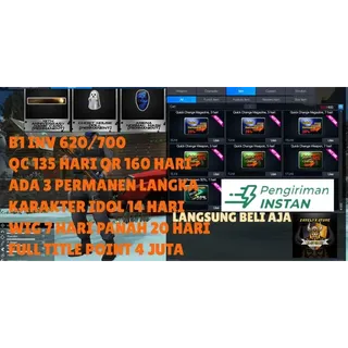 B1 LUXURY LUBERR ADA 3 PERMANENT QCQR 66 DAY FT POINT 3JT DUAL 33D+AWP22D+PISTOL32D+PANAH 9D Point Blank Beyond Limits