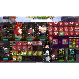 [Account🍊] 4 Superior | 3 Cloner | Woo (Shadow) , Gometa (SSJ4) , Madora (Gunbai) , Pupeteer (Transcendent) | Anime Squadron
