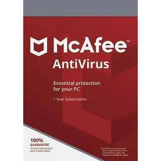 McAfee AntiVirus 1 Device 1 Year McAfee Key GLOBAL