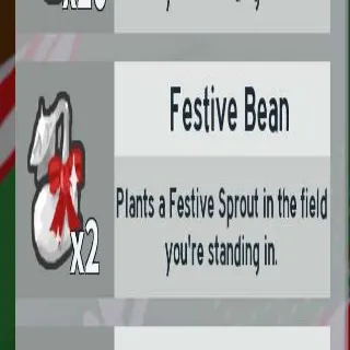 1x Festive Bean |