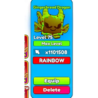 Tap Simulator | Rainbow (Rb) Gingerbread Dragon