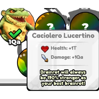 Caciolero Lucertino - Brainrot Evolution (Cheap!)