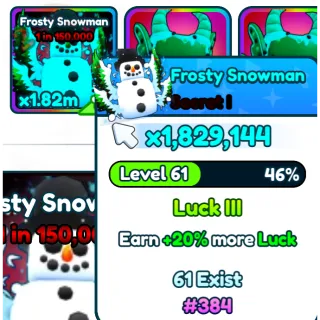 Tap Simulator | Rainbow Secret Frosty Snowman #384