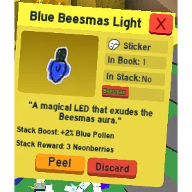 Blue Beesmas Light | Bee Swarm Simulator | Sticker