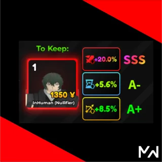 SSS DMG stats Anime adventure