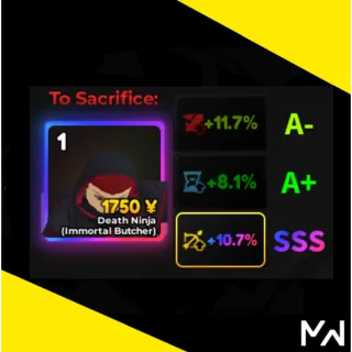 SSS RNG stats Anime adventure