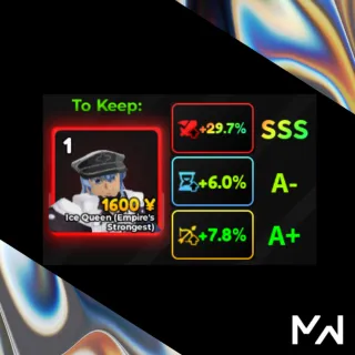 High SSS DMG stats Anime adventure