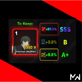 SSS DMG stats Anime adventure