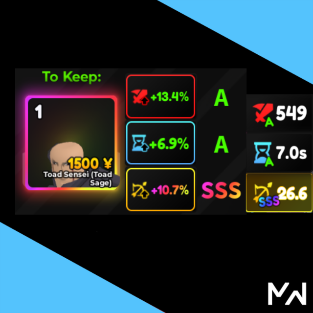 Toad Sensei Evo Perfect Spa SSS Rng / jiraya Evo Anime Adventure ...