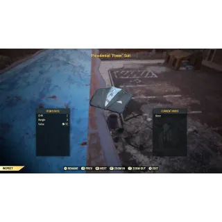 PRESIDENTIAL POWER SUIT FALLOUT 76