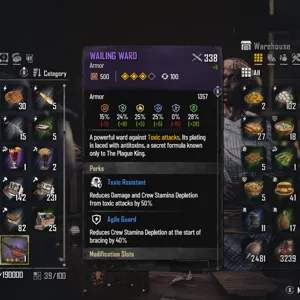 Wailing Ward Armor SAB